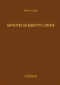 Appunti di diritto civile - Rocco Galli - copertina