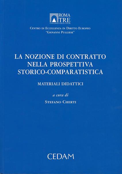 La nozione di contratto nella prospettiva storico-comparitivistica - copertina