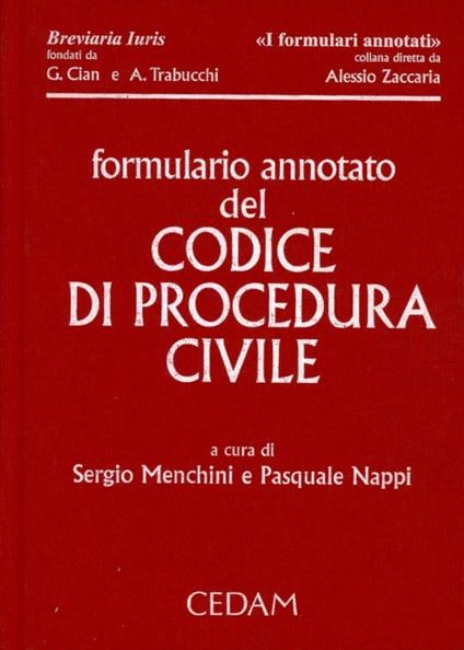 Formulario annotato del codice di procedura civile. Con CD-ROM - copertina