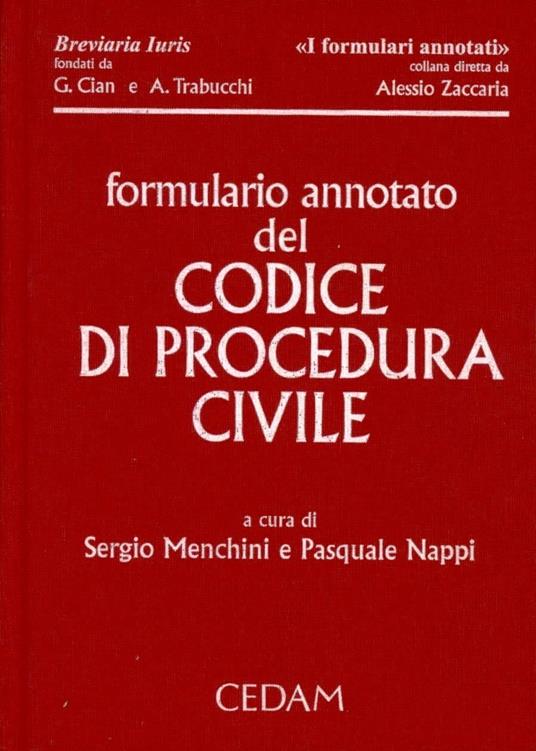 Formulario annotato del codice di procedura civile. Con CD-ROM - copertina