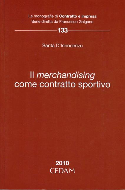 Il merchandising come contratto sportivo - Santa D'Innocenzo - copertina