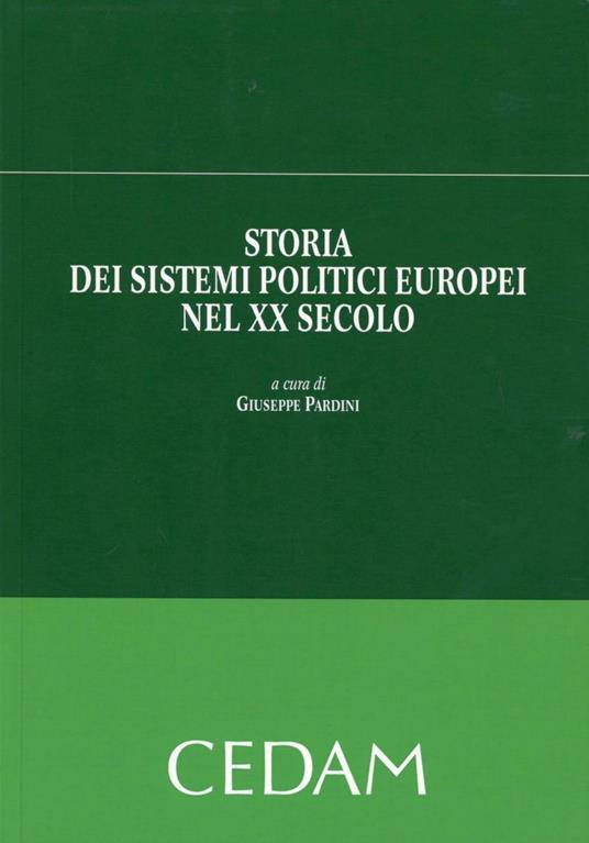 Storia dei sistemi politici europei nel XX secolo - copertina