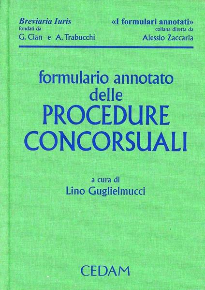 Formulario annotato delle procedure concorsuali. Con CD-ROM - copertina
