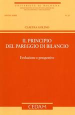 Il principio del pareggio di bilancio. Evoluzione e prospettive