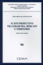 Il sito produttivo tra gerarchia, mercato e territorio