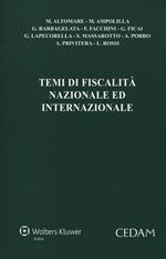 Temi di fiscalità nazionale ed internazionale