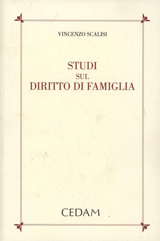 Studi sul diritto di famiglia - Vincenzo Scalisi - copertina
