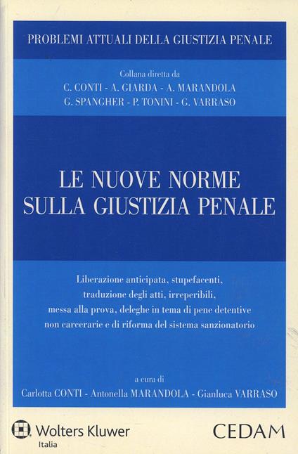 Le nuove norme sulla giustizia penale - copertina