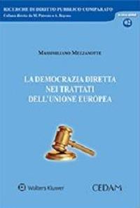 La democrazia diretta nei trattati dell'Unione Europea - Massimiliano Mezzanotte - copertina