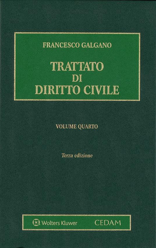 Trattato di diritto civile. Vol. 4 - Francesco Galgano - copertina