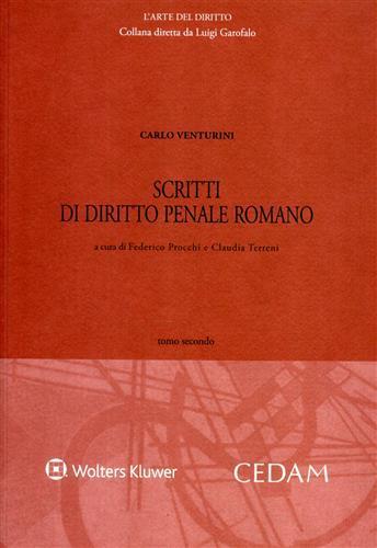 Scritti di diritto penale romano - Carlo Venturini - copertina