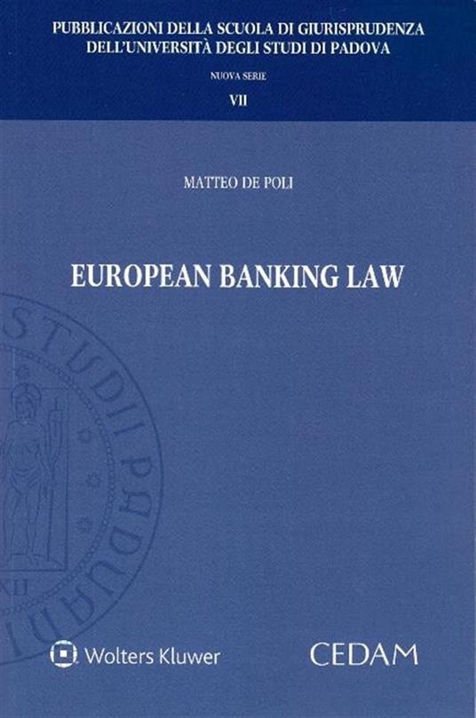 European banking law - Matteo De Poli - copertina