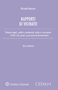 Rapporti di vicinato - Riccardo Mazzon - copertina