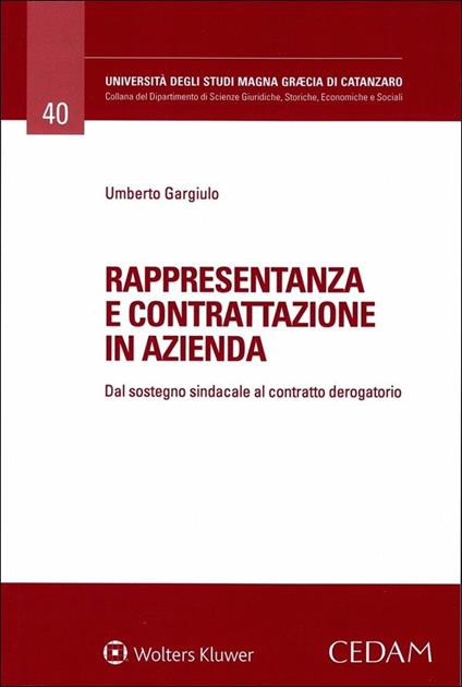 Rappresentanza e contrattazione in azienda - Umberto Gargiulo - copertina