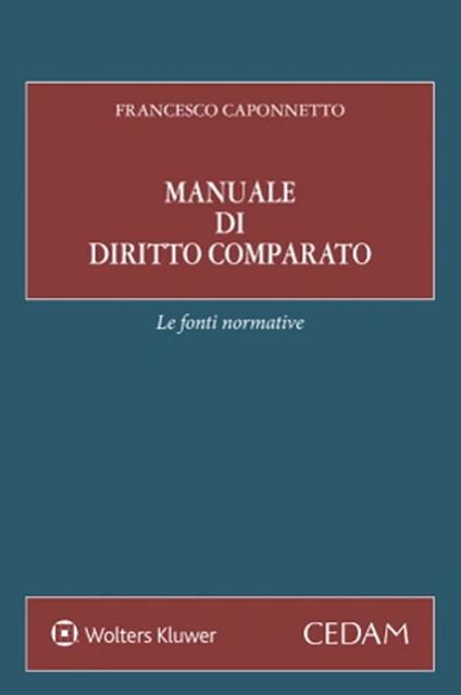 Manuale di diritto comparato - Francesco Caponnetto - copertina