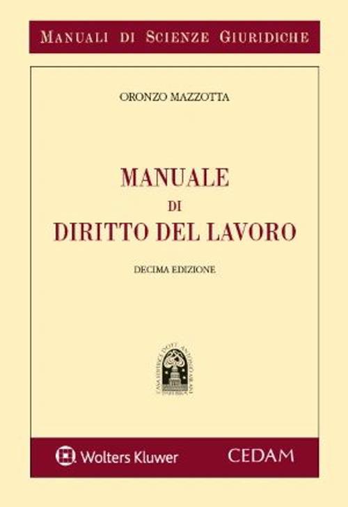 Manuale di diritto del lavoro - Oronzo Mazzotta - copertina