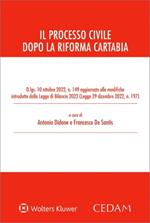 Il processo civile dopo la riforma Cartabia