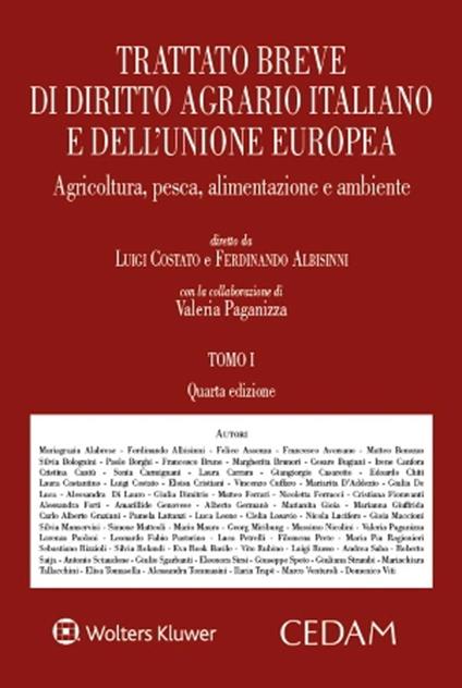 Trattato breve di diritto agrario italiano e dell'Unione europea. Agricoltura, pesca, alimentazione e ambiente - copertina
