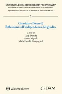 Giustizia e Potere(i). Riflessioni sull’indipendenza del giudice - copertina
