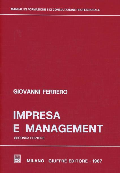 Impresa e management - Giovanni Ferrero - copertina