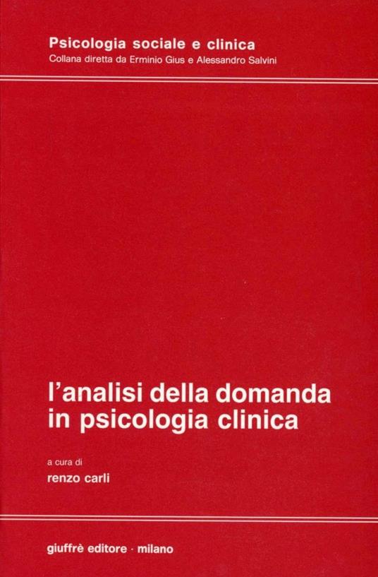 L' analisi della domanda in psicologia clinica - copertina