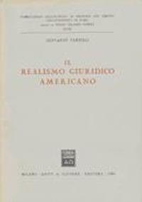 Il realismo giuridico americano - Giovanni Tarello - copertina