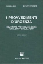 I provvedimenti d'urgenza nel diritto processuale civile e nel diritto del lavoro