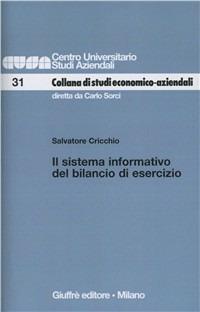 Il sistema informativo del bilancio di esercizio - Salvatore Cricchio - copertina