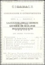 La cultura delle riviste giuridiche siciliane dell'Ottocento