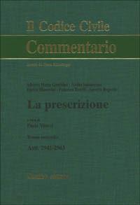 La prescrizione. Vol. 2: Artt. 2941-2963. - copertina
