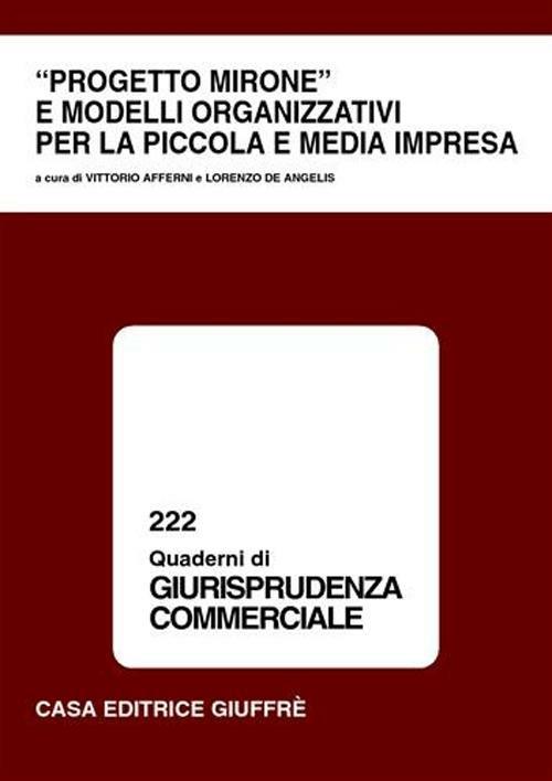 Progetto Mirone e modelli organizzativi per la piccola e media impresa - copertina