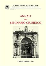 Annali del seminario giuridico (1999-2000)
