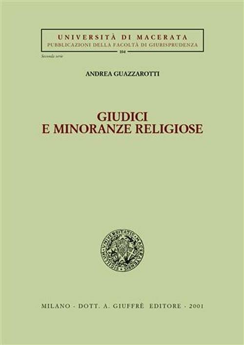 Giudici e minoranze religiose - Andrea Guazzarotti - copertina