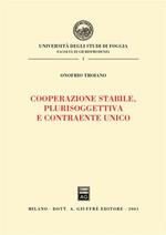 Cooperazione stabile, plurisoggettiva e contraente unico