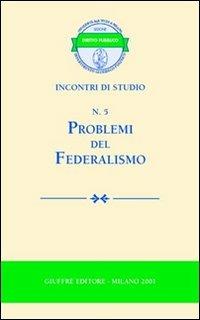 Problemi del federalismo - copertina