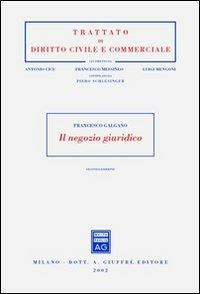 Il negozio giuridico - Francesco Galgano - copertina