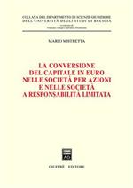 La conversione del capitale in euro nelle società per azioni e nelle società a responsabilità limitata