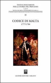 Codice di Malta 1777-1784 - copertina