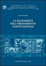 La solidarietà nell'ordinamento costituzionale