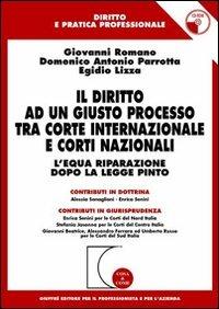 Il diritto ad un giusto processo tra Corte internazionale e corti nazionali. L'equa riparazione dopo la Legge Pinto. Con CD-ROM - Giovanni Romano,Domenico A. Parrotta,Egidio Lizza - copertina