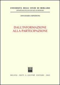 Dall'informazione alla partecipazione - Annamaria Minervini - copertina