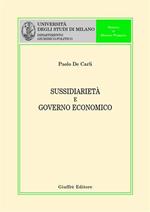 Sussidiarietà e governo economico