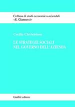 Le strategie sociali nel governo dell'azienda