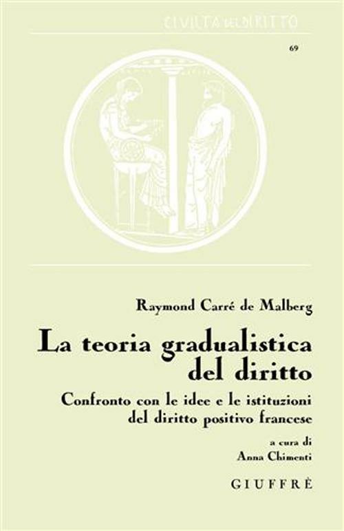 La teoria gradualistica del diritto - Raymond Carrè de Malberg - copertina