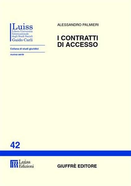 I contratti di accesso - Alessandro Palmieri - copertina