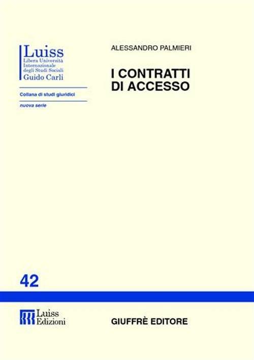 I contratti di accesso - Alessandro Palmieri - copertina