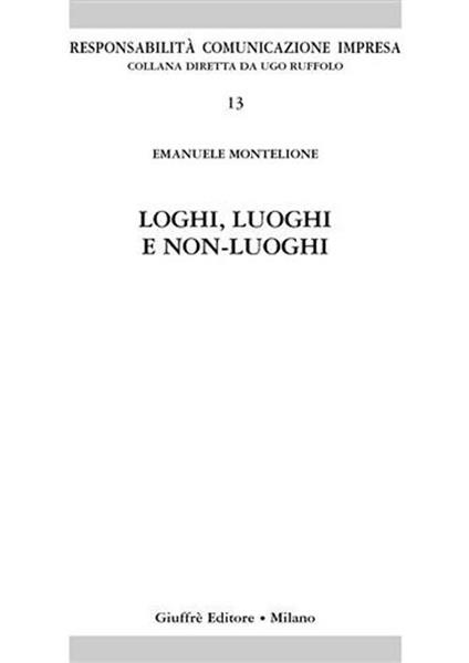 Loghi, luoghi e non-luoghi - Emanuele Montelione - copertina