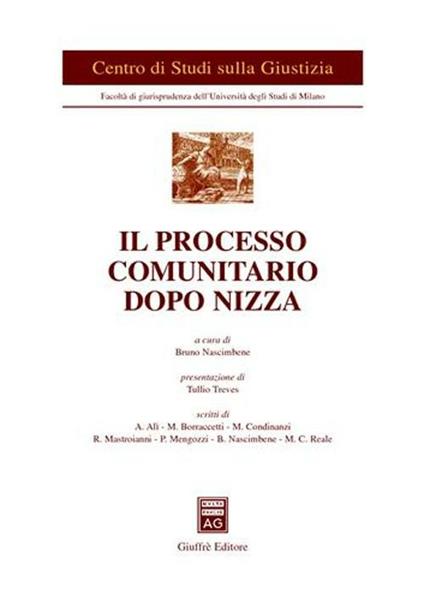 Il processo comunitario dopo Nizza - copertina