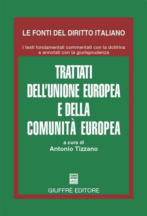 Trattati dell'Unione Europea e della Comunita' europea - copertina