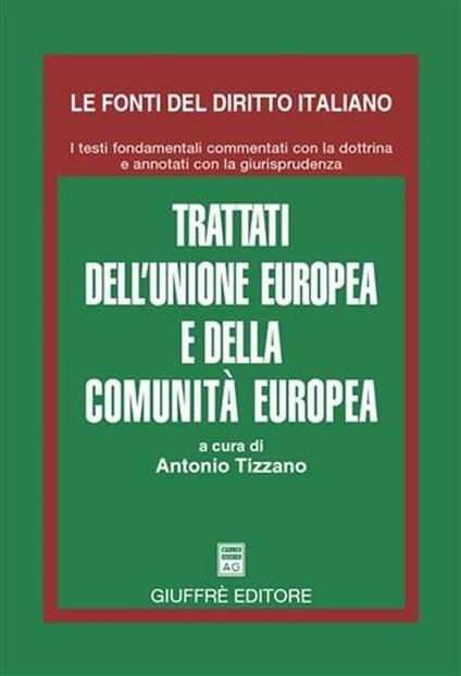 Trattati dell'Unione Europea e della Comunita' europea - copertina